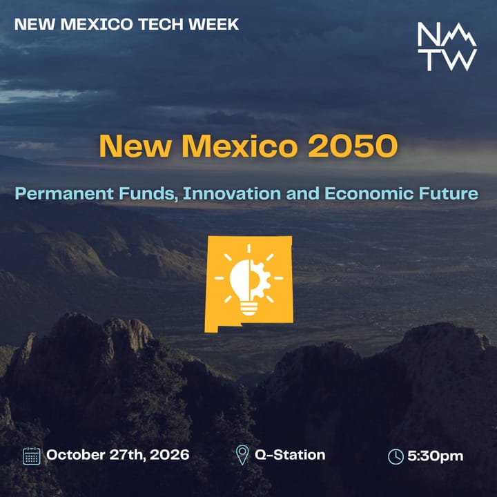 New Mexico 2050: Permanent Funds & Innovation — event artwork